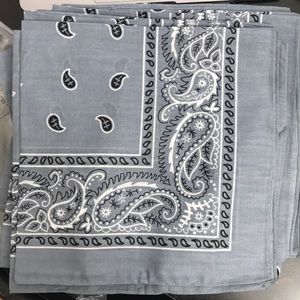 Brand new Grey bandanas (5 available)